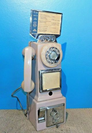 Automatic Electric Co.  3 Slot Pay Phone Updated &