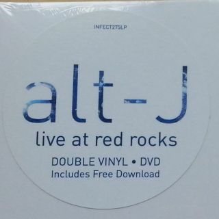 Alt - J Live At Red Rocks VINYL,  DVD Infectious Music 2016 2