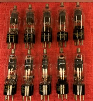 9 Western Electric 311b Vacuum Tubes And One Western Electric 311a Vacuum Tube