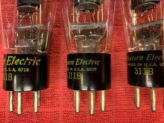 9 Western Electric 311B Vacuum Tubes and one Western Electric 311A Vacuum Tube 4