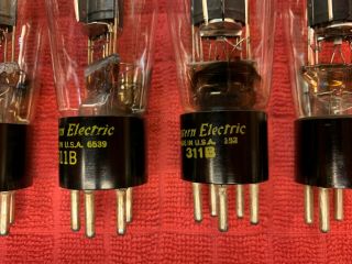 9 Western Electric 311B Vacuum Tubes and one Western Electric 311A Vacuum Tube 5