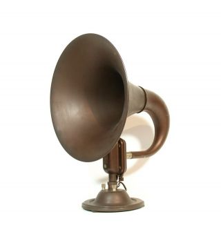 1923 Bristol Audiophone Senior Radio Horn Speaker &