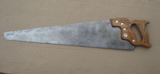 Disston D - 23 Hand Saw - 26 Inch Straight Blade - A 10 Point - After 1955 Era.