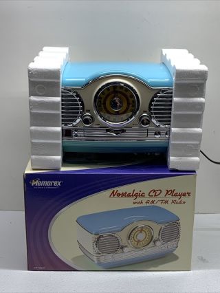 Memorex Model Mtt3200 Am/fm Stereo Radio Cd Player Vintage Style 50 