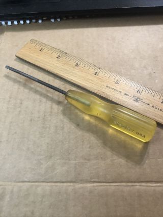 Vintage Bell System Ks6854 Screwdriver Stanley Usa Yellow Handle