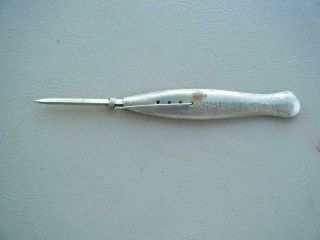 Old Vintage Metal Punch Needle Marked Whale Art Co.  St Louis