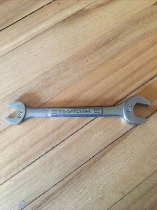 Craftsman 44582 5/8 And 3/4 " Open - End Wrench - Vv - Usa