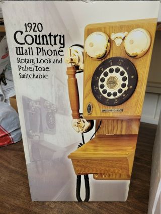 Vintage Crosley Limited Edition 1920 Country Wall Phone Cr91 2003
