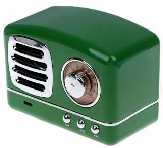 Time Traveler Green Machine Old Time Radio W/10,  000 Vintage Programs,  Bluetooth