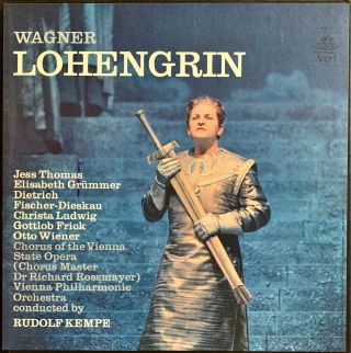 Richard Wagner Lohengrin Rudolf Kempe Ex / Ex 5 X Lp Mono With Booklet 3641 E/l