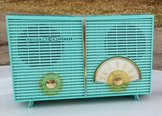 1958 Philips Twin Speaker AM Radio - Model G826 2