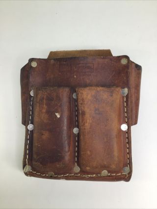 Vintage Leather Craftsman 5 Pocket Tool Pouch Top Grain Cowhide 94544