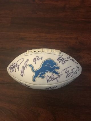 Detroit Lions Football Signed By Players,  Front Office,  Coaches