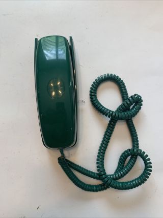 Vintage Rare Green Trimline Wall Phone Western Electric At&t System Push Button