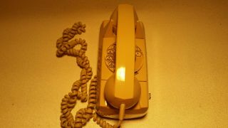 Vintage Gte Automatic Electric Rotary Wall Mount Telephone 192 Beige
