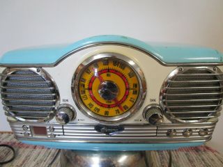 Vintage Look Memorex Radio Stereo Cd Player Aqua Turquoise Retro Am/fm Nostalgic