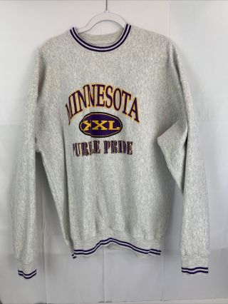 Vintage - Legends Athletic - Nfl - Minnesota Vikings - Purple Pride - Sweatshirt