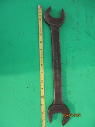 Vintage Heavy Duty Plvmb Plomb 3060 1 - 7/16 X1 - 3/8 Usa Mechanics Wrench
