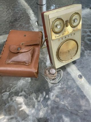 Vintage Zenith Royal 500 Eight Transistor Radio Case -