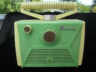 Emerson Vintage Radio,  Model 868 Usa 1957 Miracle Wand Transistor Radio.  Rare