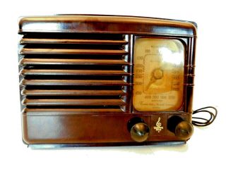 Vintage 1940s Old Emerson Snow White Chassis Near Art Deco Antique Radio