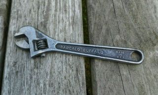 Vintage Barcalo Buffalo Adjustable Crescent Wrench - 8 " Usa