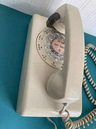 Vintage Stromberg Rotary Wall Phone Complete Great Just Took It Down L 2