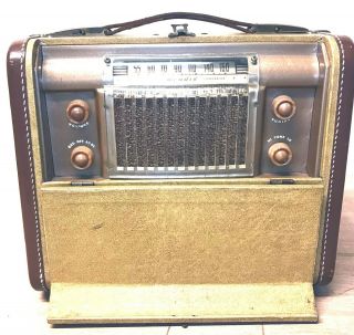 Bendix Vintage Rare 1947 Am Vacuum Tube Radio Model 687a