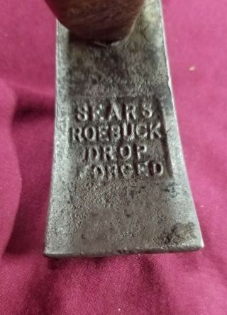 VINTAGE COBBLER ' S HAMMER / LEATHER TOOL SEARS ROEBUCK DROP FORGED SHOEMAKER 2