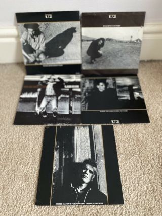 U2 5 X 7” Singles Uk With Or Without You / In Gods Country / Still Havent Found