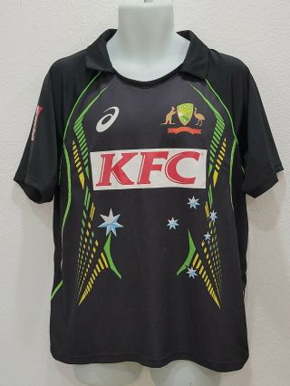 Australia Cricket Official Asics Kfc Polo Shirt Jersey Men 