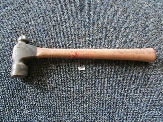 Vintage Plumb U.  S.  Ball Pein Hammer Jeweler Gunsmith 12 Oz.  Plumb Hickory Handle