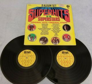 Superhits Of The Superstars - 2 Vinyl Album Lp Records Set - K - Tel - Elton John