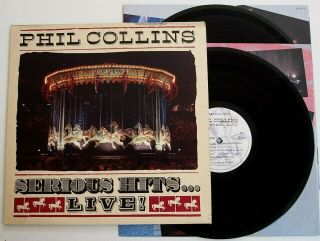 Phil Collins - Serious Hits Live Lp Vinyl Rare 1990 Uk Double Album