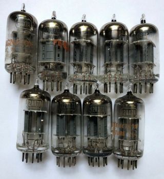 (9) Rca Made 12ax7a (some Weak Test) Twin Triode Audio Tubes