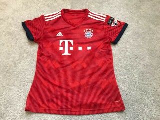Adidas Fc Bayern Munchen Munich Soccer Jersey Mens Sz S Red Futbol Sportswear