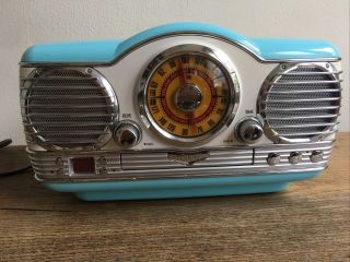 Vintage Look Memorex Radio Stereo Cd Player Aqua Turquoise Retro Am/fm Nostalgic