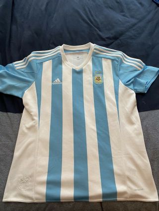 Mens Adidas Argentina Home Jersey 2015 - 2016 Size Xl