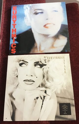 Eurythmics Vinyl LPs X 4 JOBLOT BE YOURSELF TONIGHT/SAVAGE/ REVENGE 1984,  POSTER 3