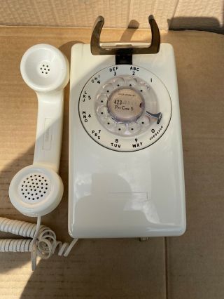 Vintage Stromberg White Wall Phone Complete