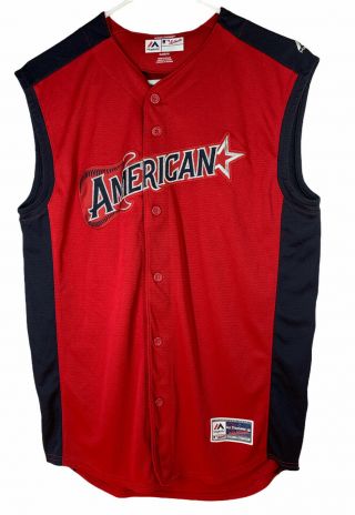 2019 Mlb All Star Game Majestic American League Jersey Vest Size Xl Vogelbach 20