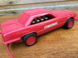 Vintage Retro Novelty Betacom Cp/1 Red Mercedes Sports Car Shaped Telephone 1980