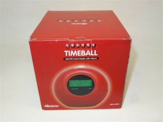 Vintage Nos Memorex Sphere Timeball Am Fm Clock Radio Msp - Cr1100