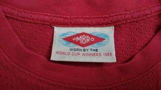 Rare Vintage England 1966 Umbro football shirt soccer jersey Size S 2