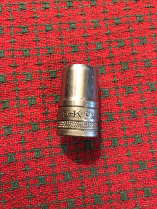 Vintage S - K 19/32” Socket 1/2 " Drive 12 Point 40119 - Made In Usa