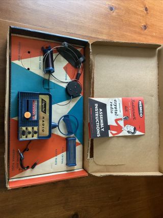 Vintage Remco Radiocraft Crystal Radio Kit W/ Box No.  106