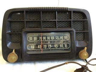 Vintage General Electric Ge Bakelite Tube Radio Model 220 (flaw)