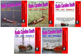 Pirate Radio Caroline South Volumes 1,  2,  3,  4 & 5 Listen In Your Car