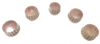 Vintag Ge General Electric Lf116 Part: Set Of 5 Bakelite Knobs