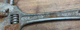 Vintage Covers Co Ace Slip & Lock Nut Adjustable Wrench Tool 10 - 1/8 